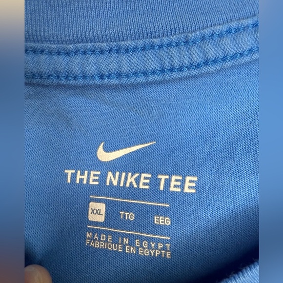 Nike Men's Short Sleeve Blue Tee Size XXL GUC - Picture 3 of 5